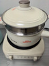 美的（Midea）电煮锅 电蒸锅 电炒锅 电热锅 2.6L分体式 小型1-2人学生宿舍多功能锅 泡面锅 XZC2061 配蒸笼 实拍图