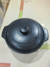 UMIZILI砂锅耐高温炖锅干烧不裂家用商用燃气大容量炖汤煲汤陶瓷沙锅石锅 黑炖锅3300ml(适合3-5人) 实拍图