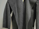 三彩【100绵羊毛】2025冬季新款连帽双面呢大衣毛呢外套M 深邃灰 XL 170/92A 实拍图