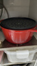 双立人（ZWILLING）珐琅锅铸铁锅汤锅圆形炖锅煲汤锅炖肉锅燃气电磁炉通用 红色24cm 实拍图