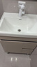 意洁利蜂窝铝落地浴室柜组合加深陶瓷一体盆洗手盆卫生间洗漱台洗脸盆柜 60cm落地加深盆-不配镜柜 奶油色(右小门款)-配白猫龙头 实拍图