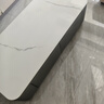香梦源岩板茶几加高落地款茶几客厅家用小户型轻奢落地茶几电视柜组合 雪山白岩板+灰色柜体130*60cm【茶几】 实拍图