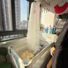 ABCMOKOO赫特婴儿床新生儿折叠拼接大床可移动bb宝宝床-莫兰迪白+宫廷蚊帐 实拍图