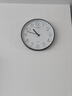 康巴丝（Compas）挂钟客厅钟表 简约石英钟表挂墙时钟卧室挂表 C3219B钢琴黑 35cm 实拍图