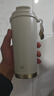 京东京造保温杯双饮口咖啡杯【陶瓷内胆-316不锈钢】 500ML白金色 实拍图