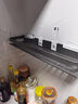 田园沐歌太空铝厨房置物架调料架免打孔壁挂式调味料品罐墙上枪灰收纳架子 【宽边】调料置物架-50cm 实拍图