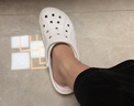 CROCS卡骆驰洞洞鞋贝雅男鞋女鞋轻便耐磨一脚蹬拖鞋休闲鞋|10126 白-100 41 /42(260mm) 实拍图