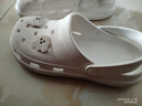 卡帝乐鳄鱼洞洞鞋女士凉鞋休闲花园两用沙滩拖鞋凉拖鞋 女 11129 白色 38 实拍图