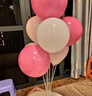 青苇 生日场景布置气球80个粉色情人节求婚表白装饰婚房布置室内 实拍图