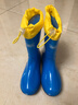 回力儿童雨鞋男童女宝防滑水靴加厚小孩高筒胶鞋中大童防水鞋子 【回力】8055防水口蓝色-加棉 35 【内长22.5cm】 实拍图