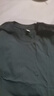 重磅纯棉短袖t恤男高档纯色印花休闲基础款内搭半袖打底衫 墨绿 L  125-140斤 实拍图