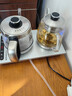 FUNORK 全自动上水电热烧水壶煮泡茶专用茶台一体机保温抽水茶具套装家用茶桌茶几嵌入式 1L 手柄上水-蒸茶款（37x20cm） 实拍图
