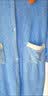 昙蓓漫儿童长袖浴巾带帽斗篷男女中大童可穿浴袍柔软吸水洗澡速干浴衣 儿童长款带袖可穿浴巾【蓝色】 L码【适合身高140-165cm】带帽款 实拍图
