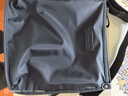 派保爵男包单肩斜挎包头层牛皮配防水尼龙复合帆布休闲挎包韩版轻便背包 黑色 实拍图