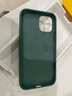 W&P适用苹果12手机壳iPhone12promax保护套12mini全包防摔液态硅胶壳简约感wp 12/12Pro【暗夜绿】真液态·6.1英寸 实拍图