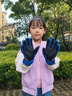 牧萌儿童手套滑雪手套男童骑行防水小孩玩雪卡通保暖手套 宝蓝色 M 实拍图