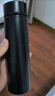 美厨（maxcook）真空保温杯 304不锈钢显温水杯500ml办公室泡茶车载旅行 黑色 实拍图