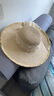 黛米安妮莎蕾丝蝴蝶结大帽檐沙滩草帽女2025年春新款海边遮阳防晒太阳帽子潮 米色 均码（56cm-58cm） 实拍图