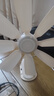 骆驼电风扇家用夹子风扇电扇小型夹扇迷你静音办公室床上壁挂台式学生宿舍电风扇 升级强风八叶夹扇【米色】 标配+3米延长线 实拍图