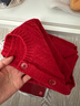 优衣库童装女童souffle yarn舒芙蕾开衫长袖毛衣外套新款478173 15 珊瑚红色 120 实拍图