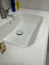 波彼（BOBI）台盆陶瓷一体盆洗手盆单盆阳台浴室柜卫生间半嵌入洗脸面盆池定制 【70*48CM】盆+弹跳下水+防臭管 实拍图