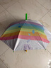 葆氏儿童雨伞女童遮阳伞长柄卡通小学生直柄晴雨两用黑胶伞彩虹乐园 实拍图