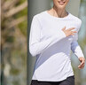 迪卡侬训练防晒打底衣长袖健身跑步运动服T恤上衣RUNW2621305活力白M 实拍图