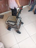 立道老人助力行走器老年人推车可推可坐代步车可座折叠手推车带轮座椅 【手刹+杆刹新升级】四轮推车带脚踏带手刹Et3 实拍图