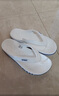 卡骆驰（CROCS）贝雅卡骆班运动拖鞋男鞋女鞋居家夹脚平底人字拖鞋|205393 白/深蓝-126 40 (250mm) 实拍图