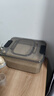 京东物流 米桶防虫防潮密封磁吸式翻盖家用大容量米面粉储物桶 12斤磁吸方桶 透明黑 实拍图