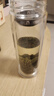 【⭐京东物流配送】高硼硅双层玻璃杯大容量泡茶杯水杯子茶水分离 【双层加厚】茶杯 350ml 1只 实拍图
