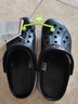 卡骆驰（CROCS）洞洞鞋贝雅卡骆班轻便耐磨一脚蹬休闲鞋|205089 深蓝/辣椒红-4CC 44 (280mm) 实拍图