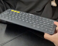 罗技（Logitech）时尚系列K380蓝牙键盘 无线键盘Mac笔记本平板IPAD电脑静音键盘安卓手机多设备超薄家用巧克力按键 黑色 实拍图