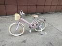 凤凰儿童折叠自行车6-9-15岁男女孩中大童16-18-22寸脚踏车学生车 公主粉-辅轮款-可折叠 20寸适合身高【130-150】 实拍图