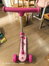 迪士尼（Disney）儿童滑板车1-3-6-12岁滑滑车可升降折叠滑步车划板车草莓熊生日礼 实拍图