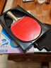 红双喜DHS三星横拍双面反胶乒乓球拍3星单拍兵兵拍H3002 实拍图