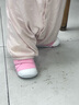 卡特兔宝宝学步鞋婴儿棉鞋秋冬童鞋加绒软底机能鞋男女宝室内二棉鞋子 粉色-棉纱 20 内长12.5cm 脚长11.5-12.0 实拍图