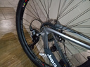 JEEP吉普山地车自行车双碟刹变速减震镁合金成人通勤越野山地车-MX100 薄墨灰【轻量高颜值镁合金车架】 27.5寸（适合身高160-185CM） 24速-日常通勤【加粗减震前叉】 实拍图