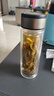 【⭐京东物流配送】高硼硅双层玻璃杯大容量泡茶杯水杯子茶水分离 【双层加厚】茶杯 350ml 1只 实拍图