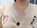 Lnieer极细2mm3mm施家正圆无暇强光米粒珍珠项链女细锁骨链珍珠颈链秋冬 珍珠项链【超细2mm】 实拍图