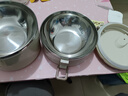 【带饭必备】饭盒带盖上班族保温密封饭盒不锈钢大容量学生便当盒 乳白色2层 实拍图