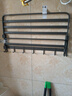 馨沛免打孔双折叠毛巾架卫生间浴巾架带排钩款洗澡间浴室架子置物架 实拍图