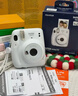 富士（FUJIFILM）instax mini12一次成像拍立得相机（mini11拍立得相机升级版）  茉莉白 套餐1：官配+10张花边+保护壳 实拍图