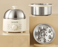 九阳（Joyoung）蒸蛋器 煮蛋器 定时 自动断电安心用 小型316L不锈钢多功能 双层蒸煮鸡蛋早餐神器ZD14-GE330 实拍图