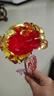 七彩炫光玫瑰花星空彩金浪漫情人节七夕送老婆女友生日礼物金箔 彩金红玫瑰花 【送它一朵永不凋零的爱意玫瑰】 实拍图