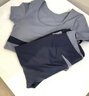 徽昂运动套装女瑜伽服套装跑步健身服速干衣拼色内衣背心长裤鲸蓝M 实拍图