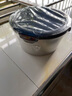 不锈钢密封保鲜盒圆形饭盒打包盒装汤盒家用冰箱保鲜碗饭盒调料盒 304【1100ml】1个保鲜盒 实拍图