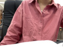 无印良品 MUJI IDÉE 男女通用 衬衫 无性别 男款女款 GA09CC2S 烟熏粉色 M 晒单实拍图