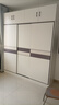 白浅【免费安装】衣柜卧室储物柜子移门衣橱简易推拉门大衣柜 【三门】2米主柜+顶柜 实拍图