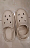 朴西奶酪踩屎感洞洞鞋女厚底凉鞋沙滩包头拖鞋外穿情侣 象牙白 39-40 实拍图